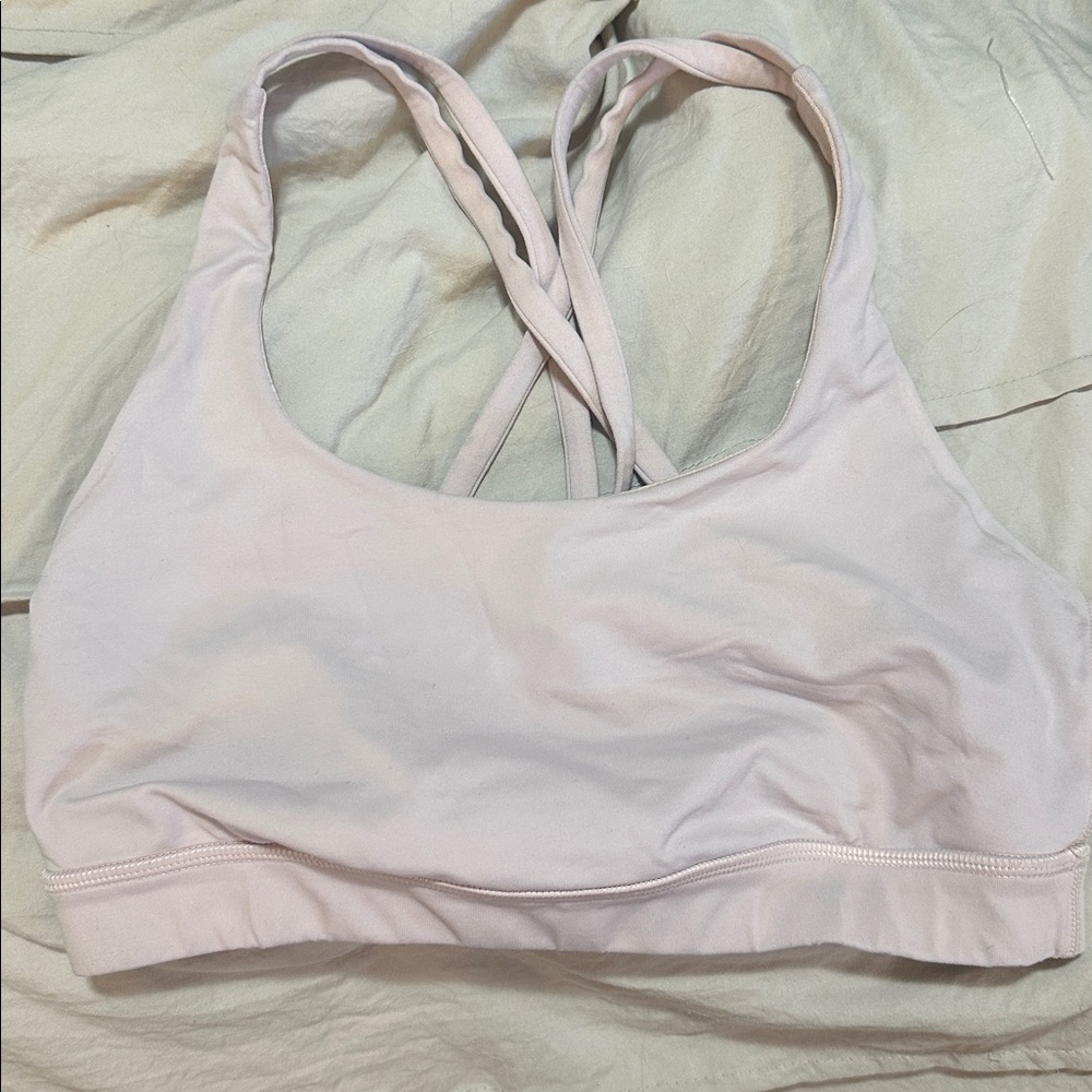 Lululemon Light Pink Energy Sports Bra